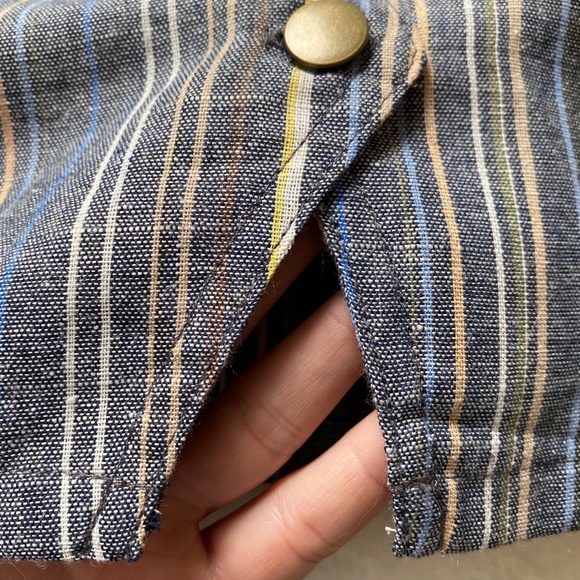 Linen Button-Up Mini Skirt - Picture 6 of 6